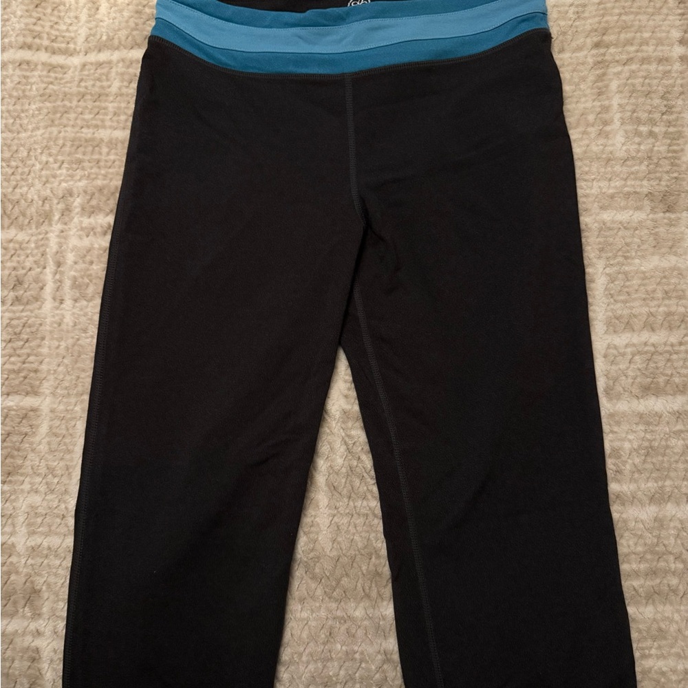 Tuff Athletics Leggings in Black and Teal